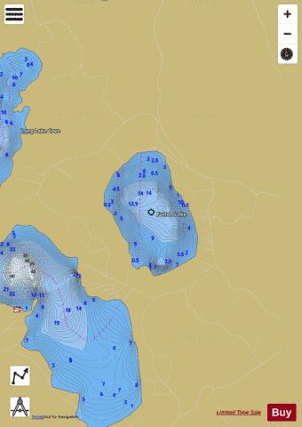 Fulton Lake depth contour Map - i-Boating App