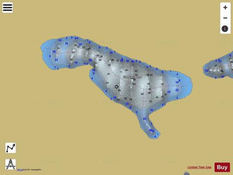 Gardner Pond depth contour Map - i-Boating App