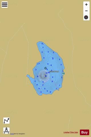Grace Pond depth contour Map - i-Boating App