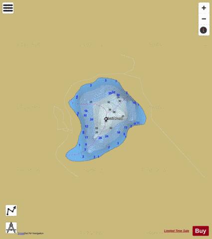 Heald Pond depth contour Map - i-Boating App