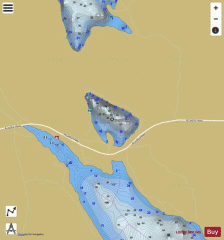 Heart Pond depth contour Map - i-Boating App