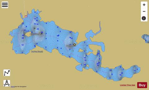 Holeb Pond depth contour Map - i-Boating App
