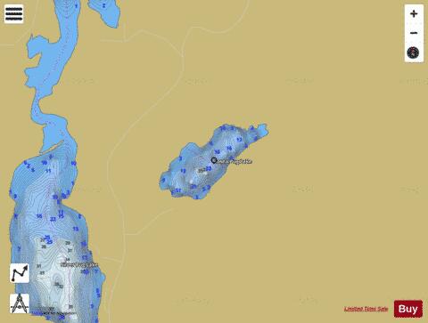 Hosea Pug Lake depth contour Map - i-Boating App