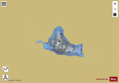 Howard Pond depth contour Map - i-Boating App
