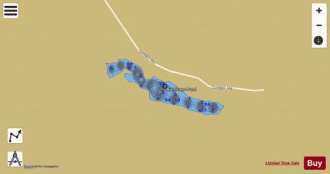 Hurricane Pond depth contour Map - i-Boating App