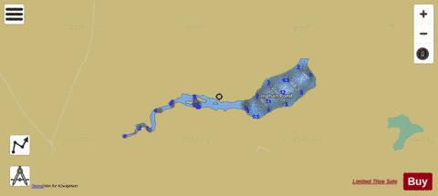 Inghan Pond depth contour Map - i-Boating App