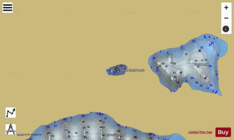 Little Black Ponds depth contour Map - i-Boating App