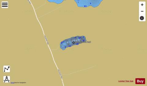 Little Pickerel Pond depth contour Map - i-Boating App