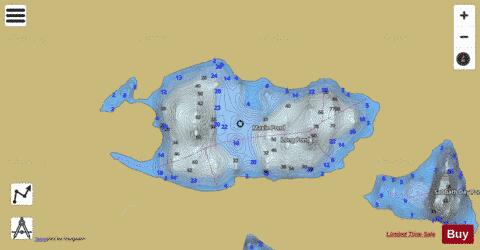 Maxie Pond depth contour Map - i-Boating App