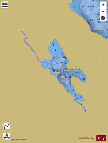 Middle Carry Pond depth contour Map - i-Boating App