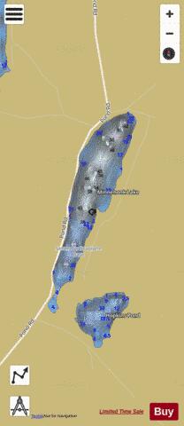 Minnehonk Lake depth contour Map - i-Boating App