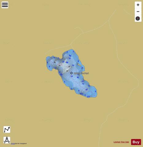 Mount Blue Pond depth contour Map - i-Boating App
