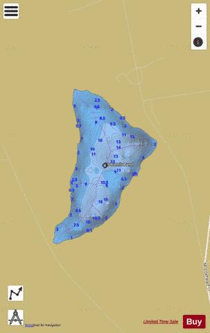 Nokomis Pond depth contour Map - i-Boating App