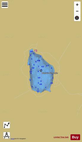 Number Nine Lake depth contour Map - i-Boating App