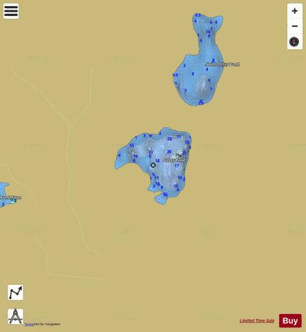 Otter Pond depth contour Map - i-Boating App