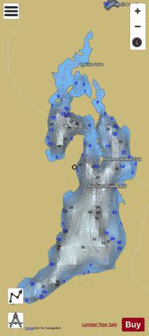Parmachenee Lake depth contour Map - i-Boating App