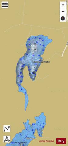 Lake Passagassawakeag depth contour Map - i-Boating App