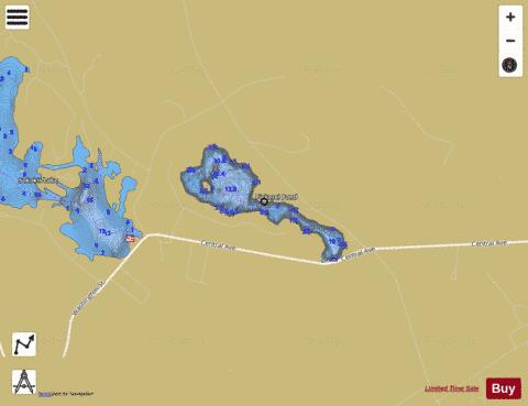 Pickerel Pond depth contour Map - i-Boating App