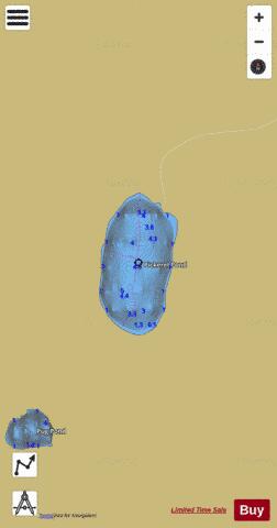Pickerel Pond depth contour Map - i-Boating App