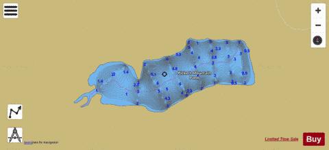 Pickett Mountain Pond depth contour Map - i-Boating App