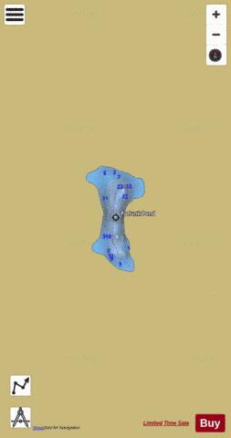 Podunk Pond depth contour Map - i-Boating App