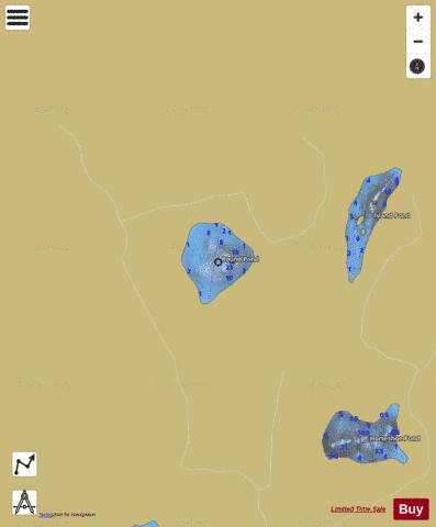 Round Pond depth contour Map - i-Boating App