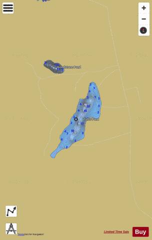 Tufts Pond depth contour Map - i-Boating App
