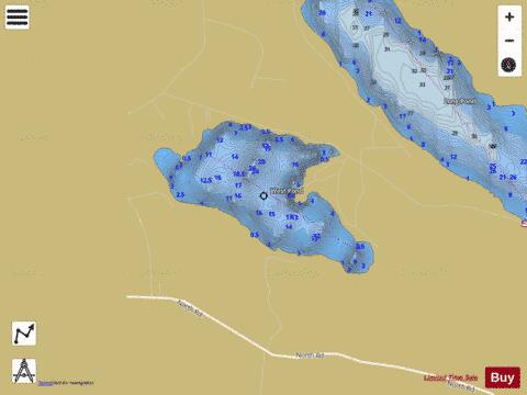 West Pond depth contour Map - i-Boating App