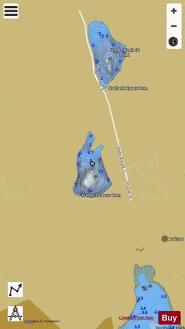 Lower Hadlock Pond depth contour Map - i-Boating App