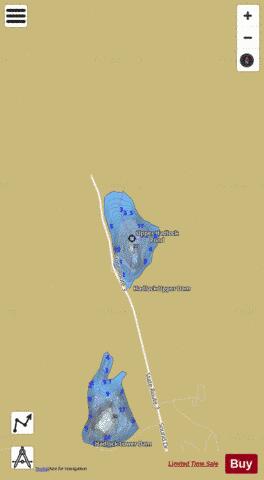 Upper Hadlock Pond depth contour Map - i-Boating App