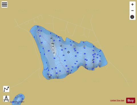Sixteenth Stream depth contour Map - i-Boating App