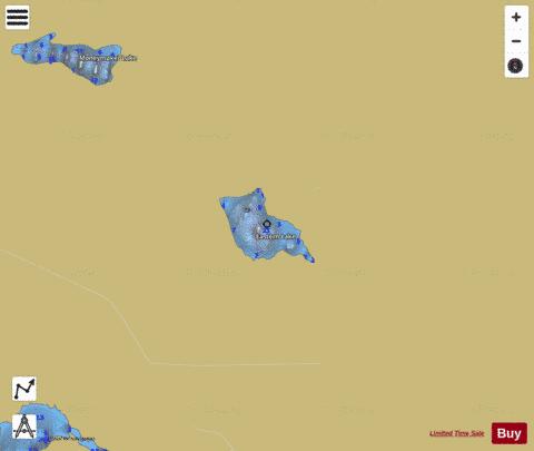 Eastern Lake depth contour Map - i-Boating App