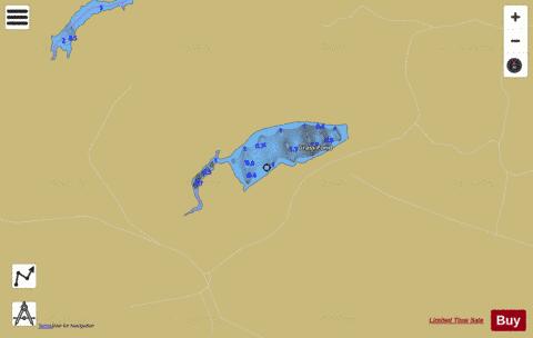 Grass Pond depth contour Map - i-Boating App