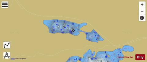 Little Greenwood Pond depth contour Map - i-Boating App