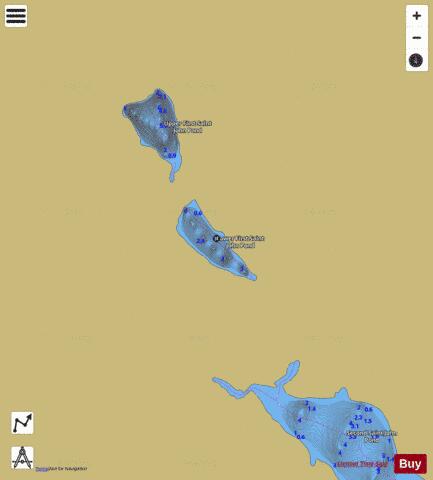 Lower First Saint John Pond depth contour Map - i-Boating App