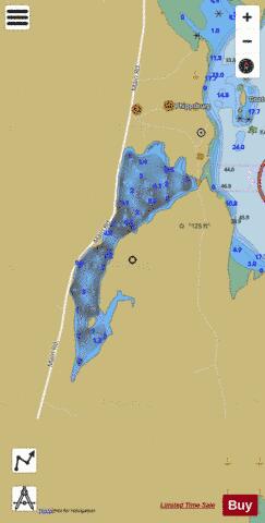 Phippsburg Lake depth contour Map - i-Boating App