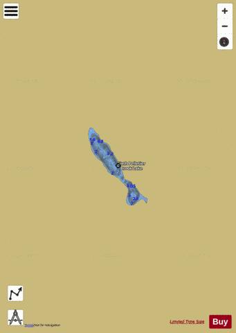 Sixth Pelletier Brook Lake depth contour Map - i-Boating App