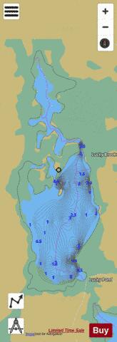 Spencer Pond depth contour Map - i-Boating App