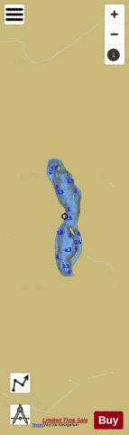 St Agatha Pond depth contour Map - i-Boating App