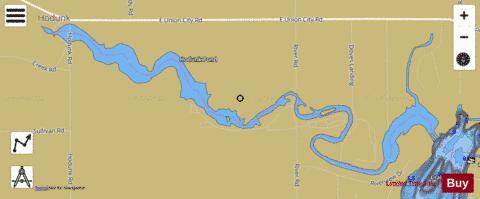 Hodunk Pond depth contour Map - i-Boating App