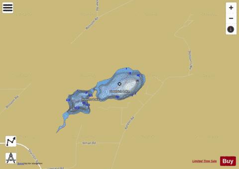 Goodrich Lake depth contour Map - i-Boating App