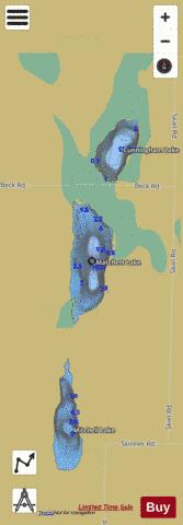 Matchett Lake depth contour Map - i-Boating App