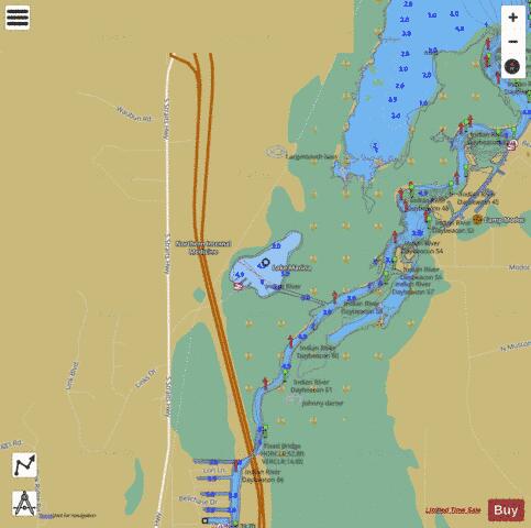 Marina, Lake depth contour Map - i-Boating App