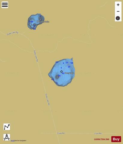 Dorsy Lake depth contour Map - i-Boating App