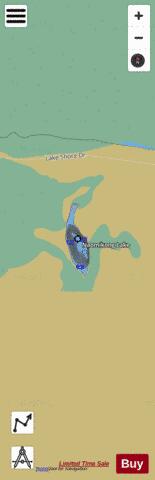 Naomikong Lake depth contour Map - i-Boating App