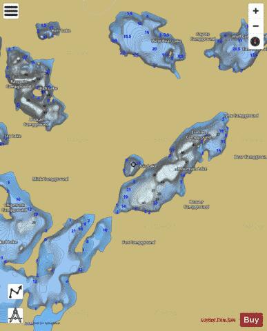 Liluis Lake depth contour Map - i-Boating App