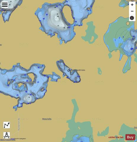 Cub Lake depth contour Map - i-Boating App