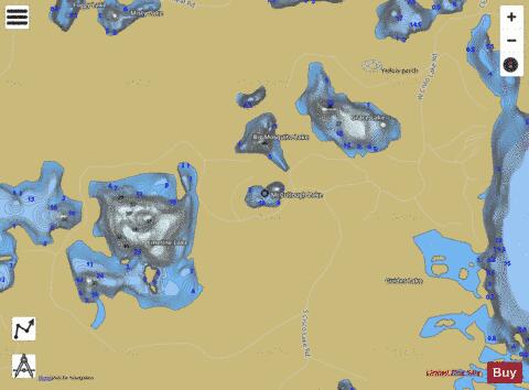 McCullough Lake depth contour Map - i-Boating App