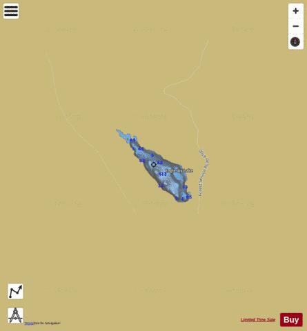 Englesby Lake depth contour Map - i-Boating App