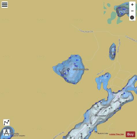 Little Beatons Lake depth contour Map - i-Boating App